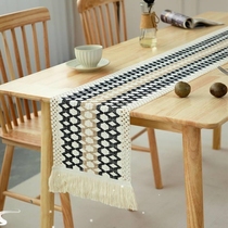 New lattice embroidery cotton hemp wind table flag splicing