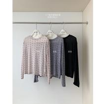 Mask T Korean style bow tie flower sun protection comfortable casual lazy slimming comfortable tee round neck long sleeve 2024