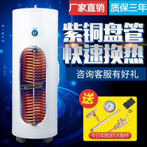 Double-coil stainless steel insulated pressure water tank energy storage hot water tank system furnace boiler solar hot water exchange tank