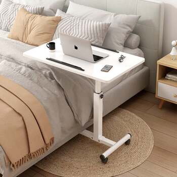Bedside computer table bedroom home pulley movable table lifting bed study writing table lazy desk Bedside computer table bedroom home pulley movable table lifting bed study writing table lazy desk