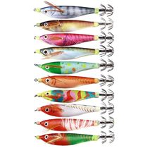 5pcs Luminous Fishing Lure Wood Shrimp Lures Fishing Squid J