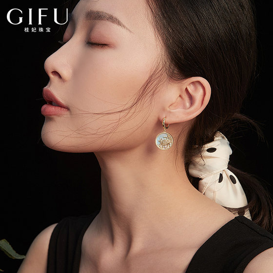 GIFU 디자인 감각 조디악 황소 스털링 실버 귀걸이 귀걸이 여성 귀걸이 202021 새로운 트렌드
