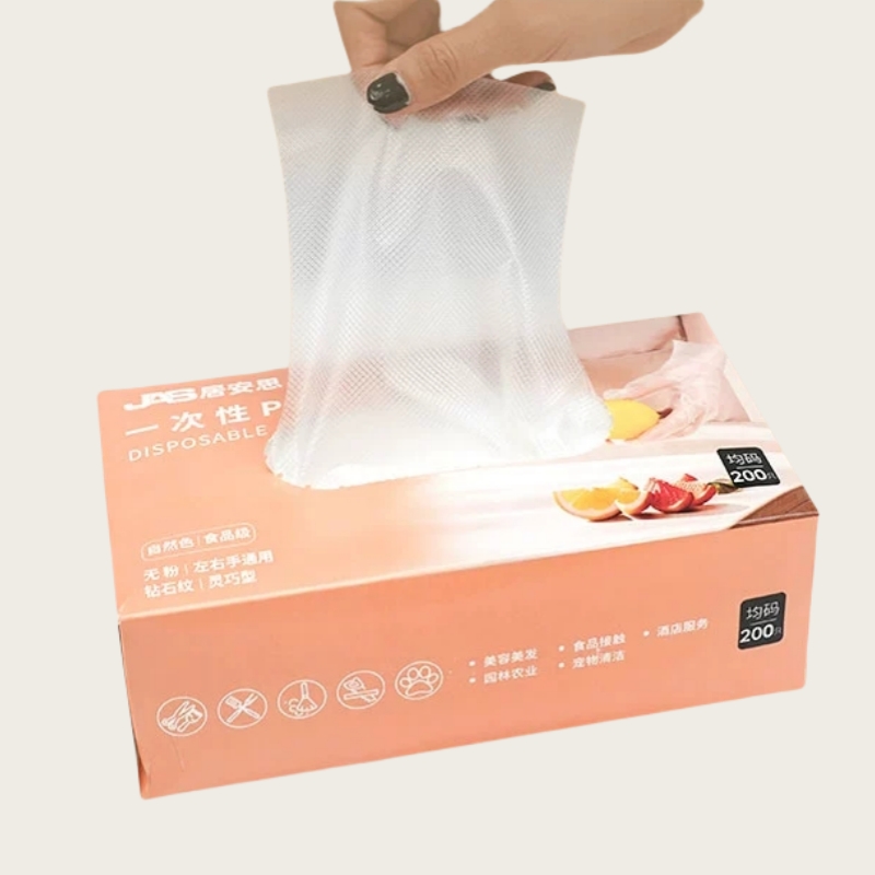 一次性手套POE加厚食品级专用塑料商用耐用厨房餐饮美容美发薄膜