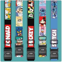 Luggage travel trolley case packing rope binding strap one-word cross fixed strap cartoon cute elastic buckle strap