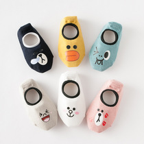 Cartoon Elf Silicone Invisible Boat Socks Cartoon Childrens Socks Baby Socks Korean Style Silicone Invisible Floor Socks