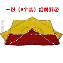 Northeast Bajiao Square hemp gauze scarf professional two-person handkerchief silk yangko flower dance one pair of handkerchiefs % skills