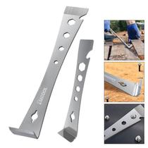 Stainless steel metric crowbar car disassembly and modification metal crowbar nail remover flat mouth scraper blade beekeeping