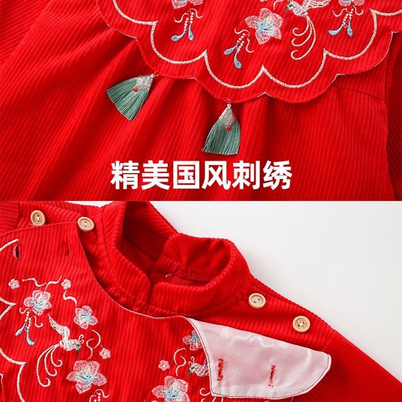 Children's bib 2022 new style baby girl Western-style little princess autumn and winter baby outing apron girls anti-dirty protective clothing