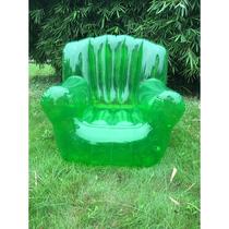 Transparent Series Netjia Red Inflatable Sofa Transparent Art Chair Quality Single Adult Leisure Recliner Outdoor