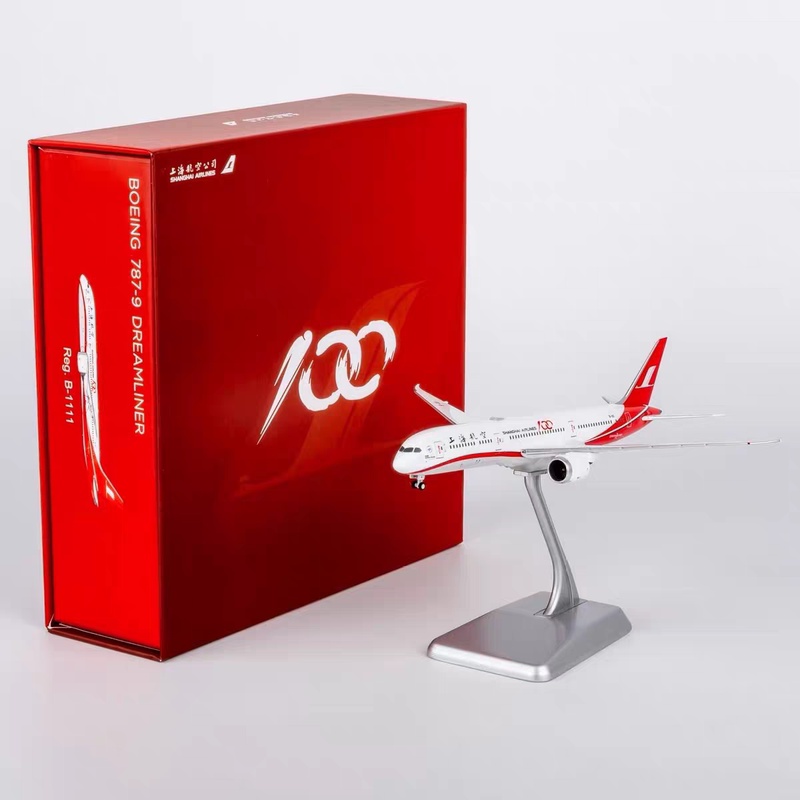 Ng 55169 Shanghai Airlines 1:400 Alloy B787-9 B-1111 Exhibition Limited Edition Finished Aircraft Model