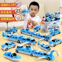  Sea land and air assembly toy accretion wood magnetic magnet variety car 3-4-5 years old children 6 boys puzzle stitching