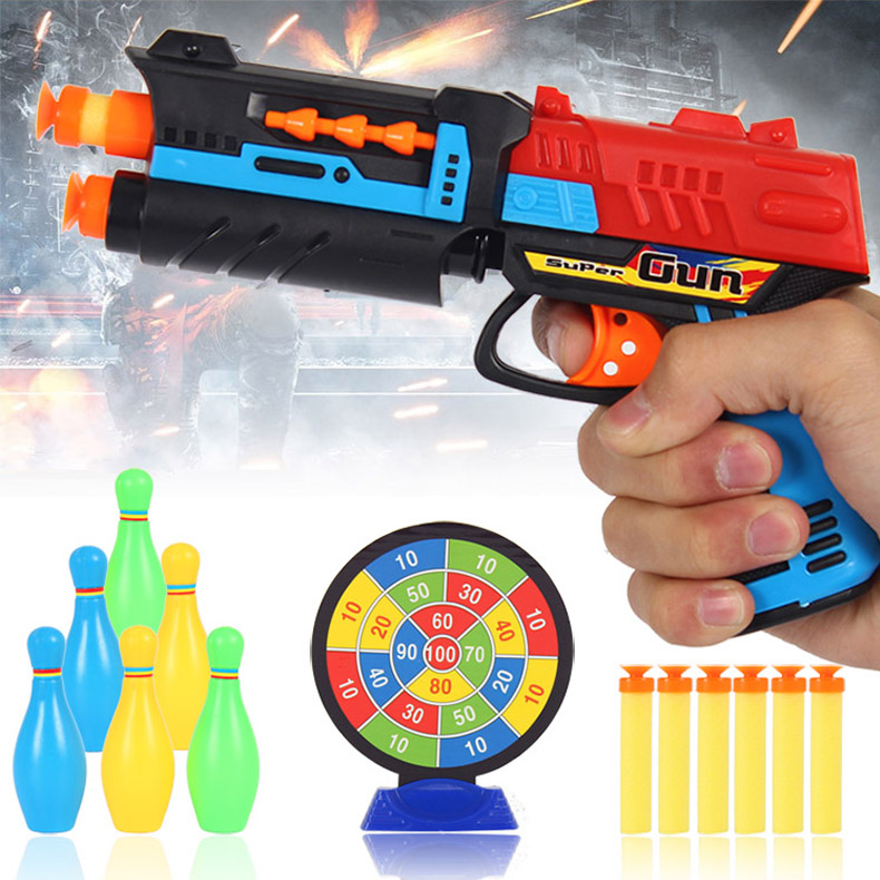 Xionghai toy gun children's soft bullet pistol can send bullets mini pocket baby launcher boy gift