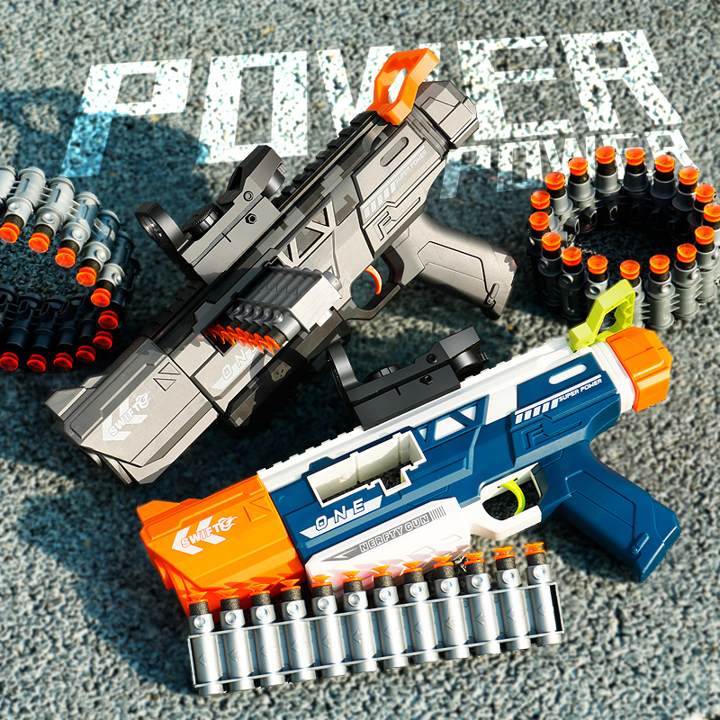 Toy Boy Gun Foam Sponge Suction Cup Bullet air power Lian Soft Kid Toy Gun 6-10 years old