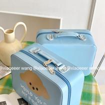 Practical Dogism Naichuang ins style super good original oil blue small cosmetic case large capacity portable storage box