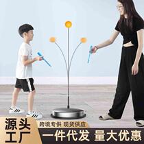Table tennis training device self-training artifact for children to play at home and for adults to use soldiers to practice indoor toy table tennis