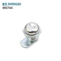 Shanghai Shengjiu cabinet lock SJ distribution cabinet turn tongue lock cylindrical lock MS744MS744-3MS745-1-2