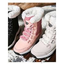Northeast snow boots womens high top waterproof anti-slip plus velvet thickened Harbin warm and cold cotton shoes winter minus 30 degrees
