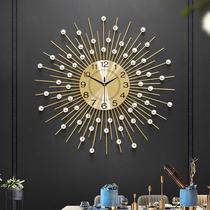 Hot Selling European Creative Simple Clock Iron Art Decoration Living Room Wall Clock Fashion Home Quartz Clock Manufacturer