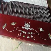 Ethnic musical instrument percussion category 402 decal dulcimer imitation mahogany color gift box shelf wrench piano bamboo