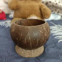 Natural coconut shell base fixed bracket creative handicraft coconut fixed shelf starting from 10 pieces