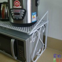 Iron microwave rack microwave storage rack double layer bracket bracket kitchen rack storage rack