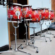 Fanchao percussion orchestra timpani red painted ethnic five-note platoon drum school orchestra platoon drum hall drum