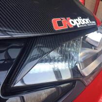 Suitable for 14-20 Fit GK5 special carbon fiber headlight eyebrow car stickers appearance decoration modification personalized stickers