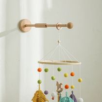 1Pc Baby Wooden Wall Bed Bell Bracket Mobile Hanging Rattles