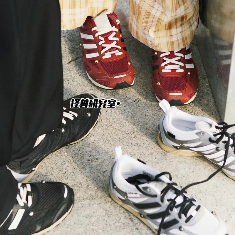 [Monster High-End Design] New Sftm-006 Collaboration Metal Studs Retro Unisex Sports Casual Running Shoes