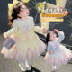 Dhwa Girls' Bow-Knot Mary Dress 2026 Spring New Lolita Princess Dress Girls' Stylish Dress