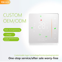 Intelligent digital display temperature control panel wireless WiFi electric floor heating thermostat indoor heating remote wall-mounted furnace thermostat