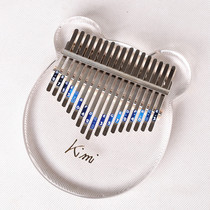 KIMI Crystal Transparent Kalimba Thumb Piano 17-tone Acrylic Plate KALIMBA Finger Piano