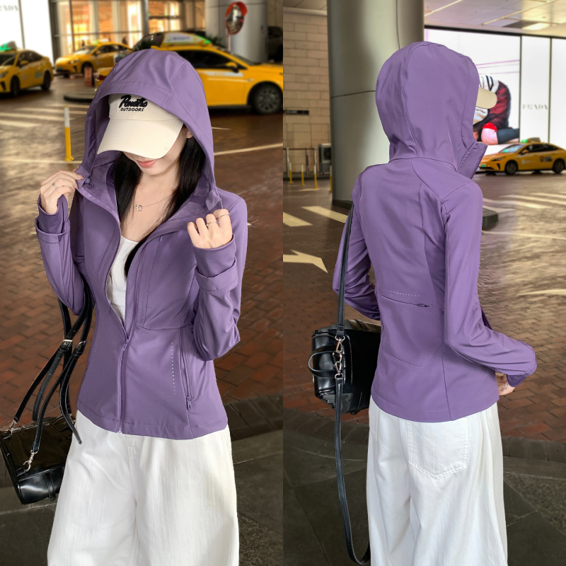 Purple Softshell Jacket Three-In-One Women's Autumn Slim-Fit Outdoor Waterproof Jacket Short Coat for Petite Figures Purple Softshell Jacket Three-In-One Women's Autumn Slim-Fit Outdoor Waterproof Jacket Short Coat for Petite Figures