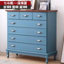 High-end new solid wood chest of drawers drawer storage cabinet small apartment chest of drawers living room storage cabinet bedroom cabinet home
