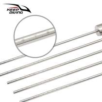 Probe rattle stainless steel rod underwater hand rope tintin bottle knocker metal rod self-ringing scale rod ding-ding diving belt