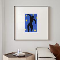 Matisse Klein Blue Irregular Combination Figures Simple Abstract Line Photos Wall Decoration Paintings Niche Hanging Paintings