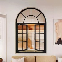French iron art mid-century style windows restaurant cafe arched floor-to-ceiling windows indoor study attic lighting casement windows
