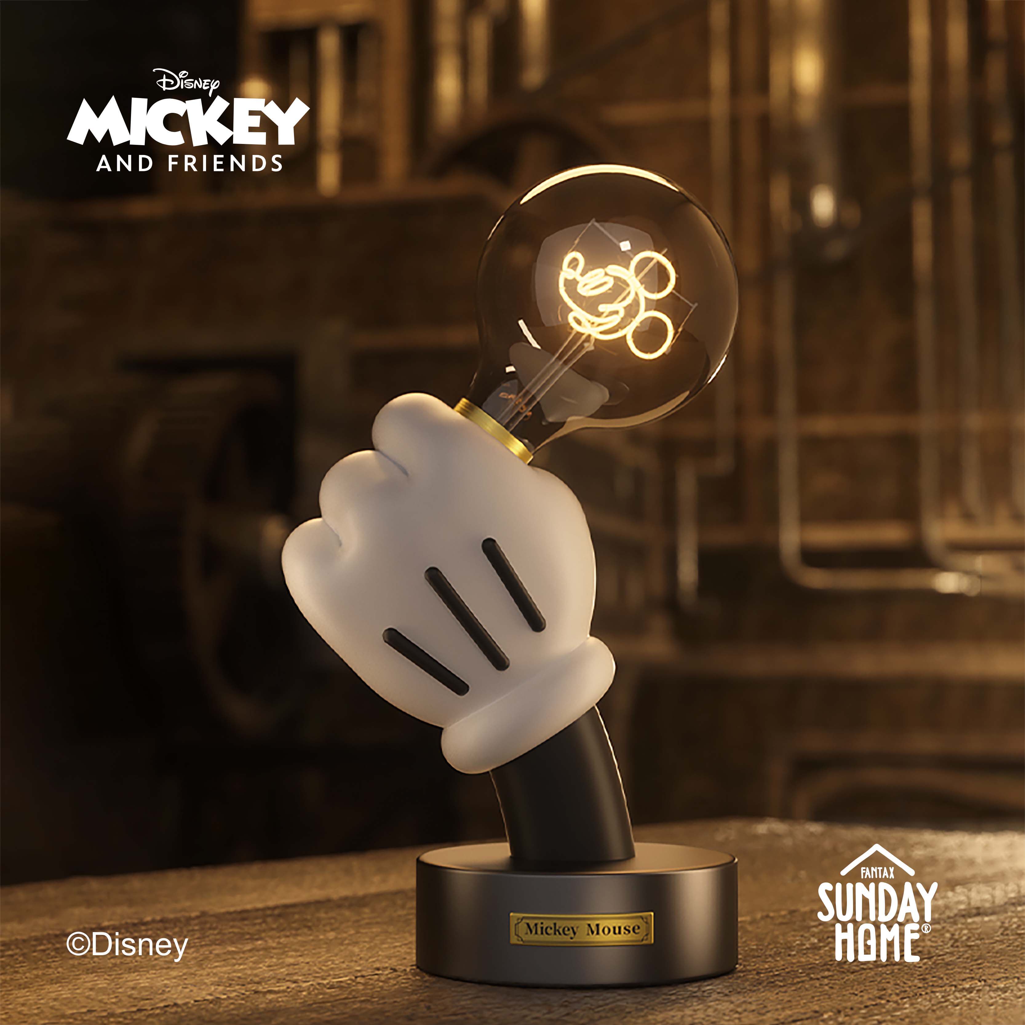 ВОСКРЕСНЫЙ ДОМАШНИЙ светильник Disney Mickey Lamp Ручная настольная лампа для украшения домашнего рабочего стола Нишевые креативные периферийные подарки Изображение 1