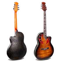 Plastic back electric box folk guitar 41 inch spruce folk guitar factory bright ABS crack direct sale