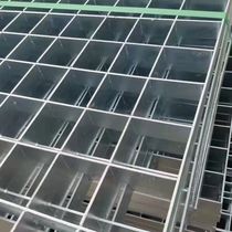 Hot-dip galvanized steel grating platform toothed water collection manhole cover composite heavy-duty plug-in step grid plate steel grating