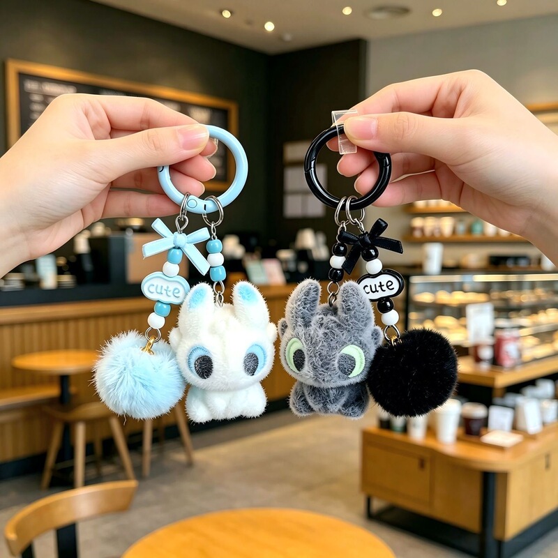 Couple Keychain Plush Toy Cute Pendant Best Friend Birthday Gift Bag Charm Niche Gift Couple Keychain Plush Toy Cute Pendant Best Friend Birthday Gift Bag Charm Niche Gift
