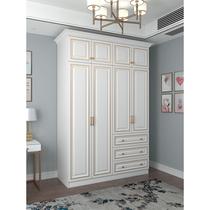 Spot ZN0W American solid wood wardrobe modern minimalist style home bedroom overall large wardrobe cloakroom storage cabinet