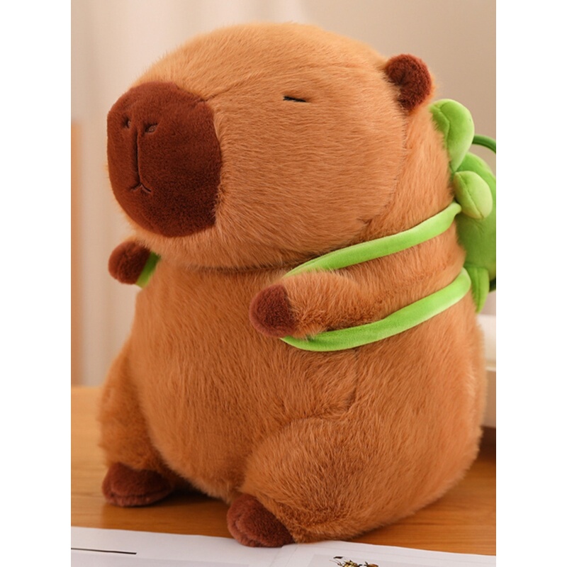 Squirrel-Sucking Day Plush Toy Pillow Doll Ah Lala Kapibala Doll Doll Brushed Capybara Squirrel-Sucking Day Plush Toy Pillow Doll Ah Lala Kapibala Doll Doll Brushed Capybara