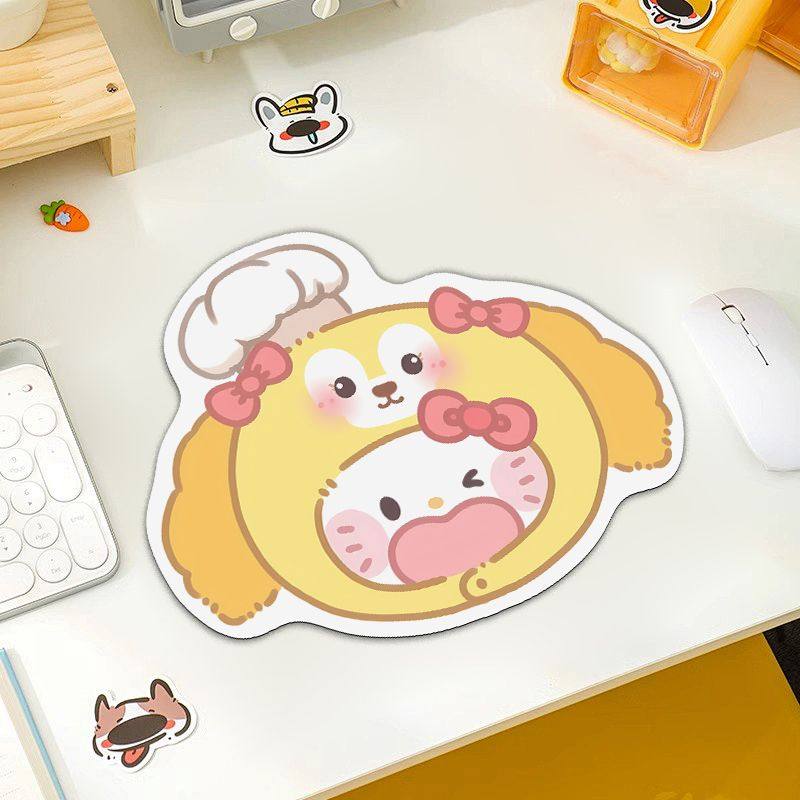 котенок коврик для мыши милый головной убор emoji девушка общежитие офис компьютерный стол коврик клавиатура игровой коврик для мыши