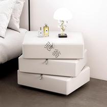 s@French cream style bedside table modern minimalist cabinet home bedroom designer bedside cabinet installation-free drawer cabinet
