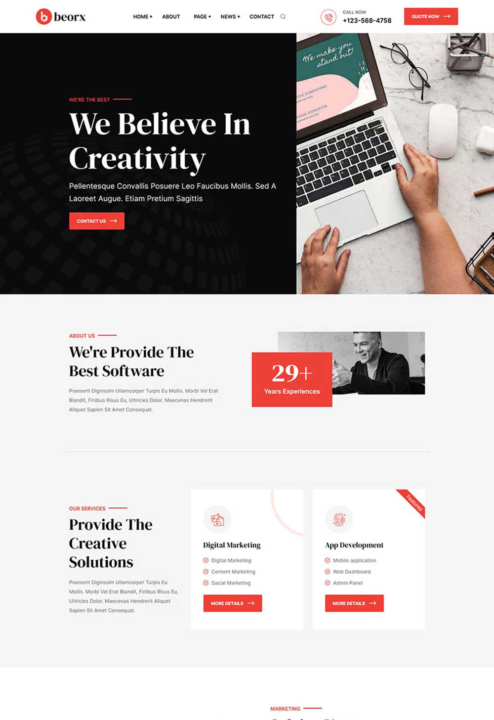 网页模板通用多用途创意机构网站前端企业公司官网设计HTML源码