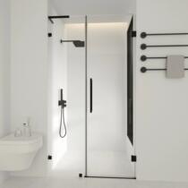 Extremely simple glass frameless shower room partition door dry and wet separation flat door frameless one-word bathroom
