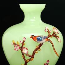 High-end peace and joy glass vase ornaments a pair of living room entrance wine cabinets simple and elegant decorations housewarming gift