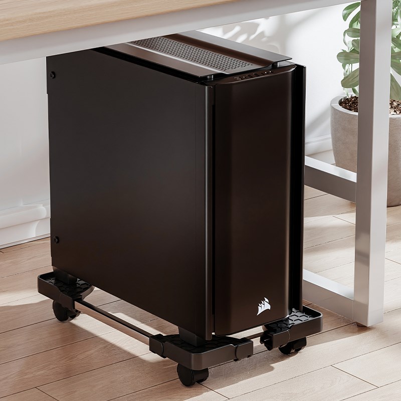 Removable chassis base universal wheel office main rack computer tray bracket desktop computer main chassis bracket