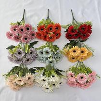 Yujin Chachun Sun Lotus Wedding 7 Celebration Road Decoration Simulation Flower Wuqing District Fake Flower Sound Home Decor Yujin 7 Fork Ornament